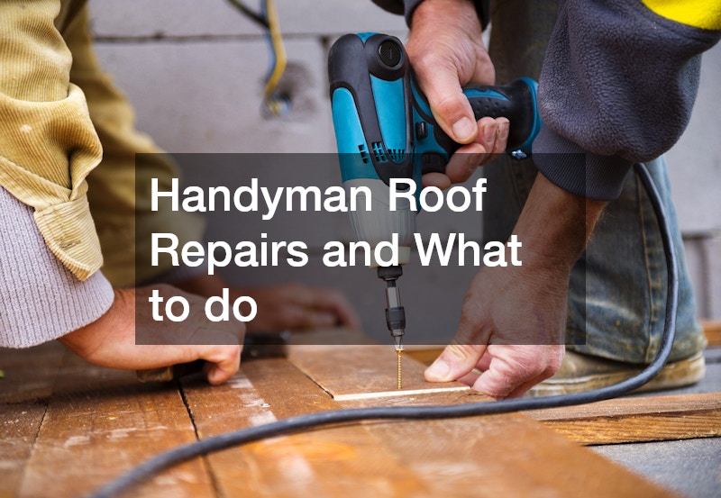 Handyman Roof Repairs and What to do