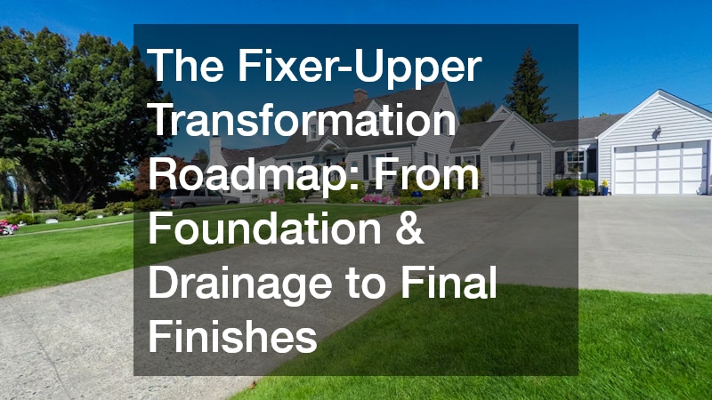 The Fixer-Upper Transformation Roadmap  From Foundation and Drainage to Final Finishes